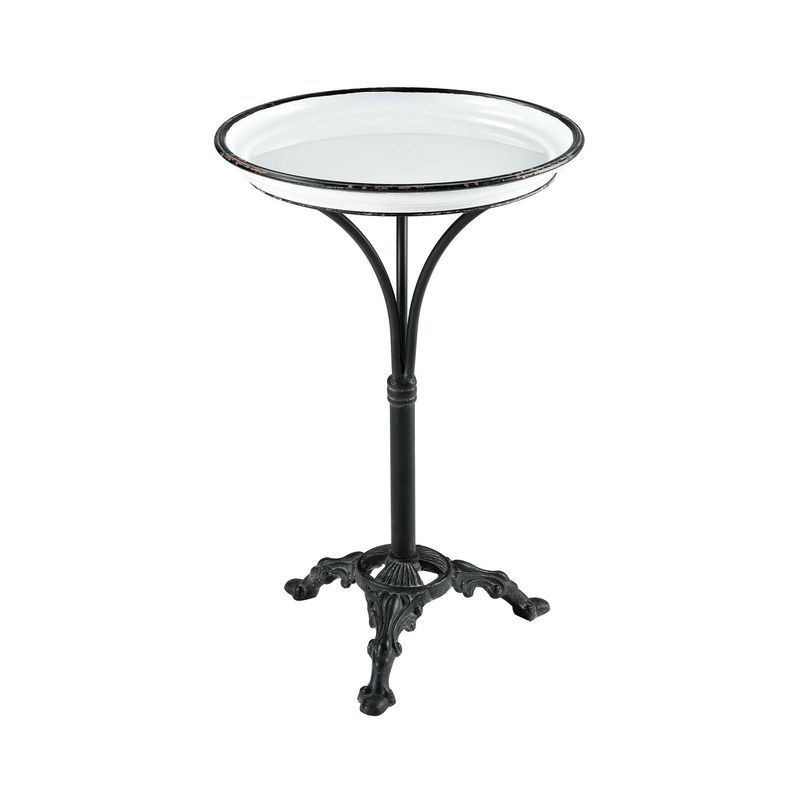 Biloxi Wh/Ag Blk Metal Accent Tble (DISPLAY ONLY) Biloxi Wh/Ag Blk Metal Accent Tble (DISPLAY ONLY)