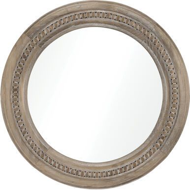 Riverrun Drftwd/Tmber Rund Wll Mir (DISPLAY ONLY)