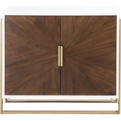 Crafton Wh Wood Two Door Cabinet (DISPLAY ONLY) Crafton Wh Wood Two Door Cabinet (DISPLAY ONLY)