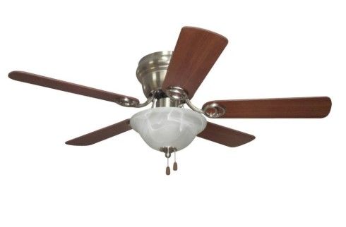 Wyman Brushd Nkl Fan W/ Light Kit