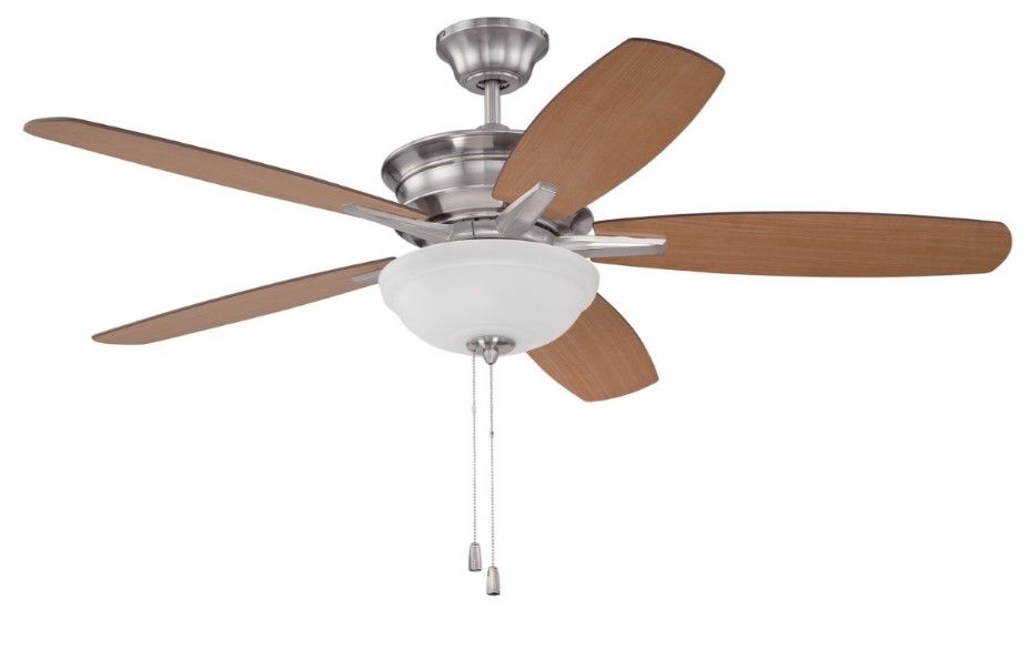 Penbrooke Polished Nickel Fan
