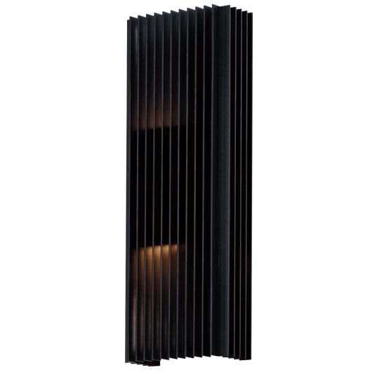 Rampart Blk Lg Ext 2 Lt Led Sconce