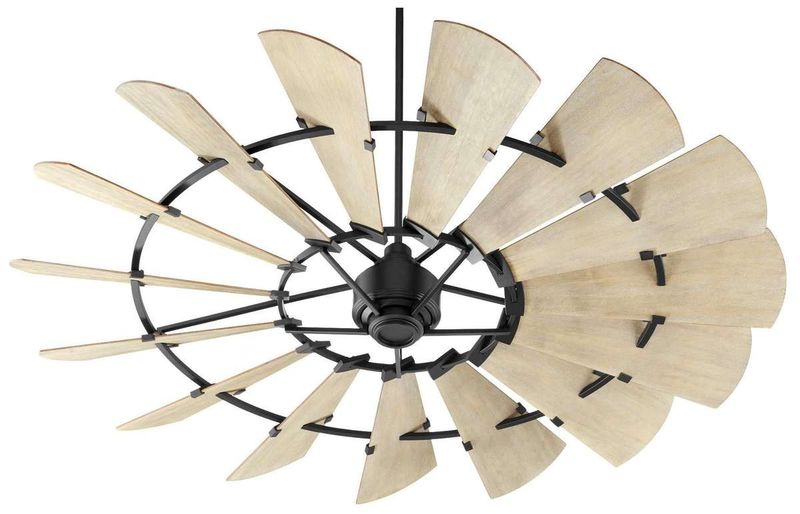 Windmill Blk Ceil Fan W/Wo Blds Windmill Blk Ceil Fan W/Wo Blds