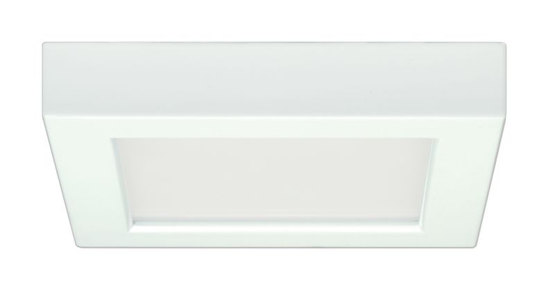 White Square Led Flushmnt Fixture White Square Led Flushmnt Fixture