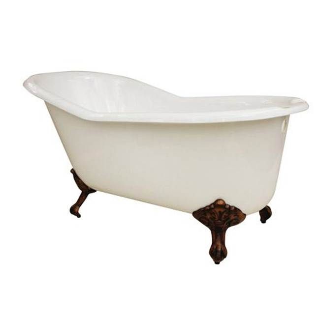 Black Onyx 60" Slipper Rnd Rim Tub   (DISPLAY ONLY)