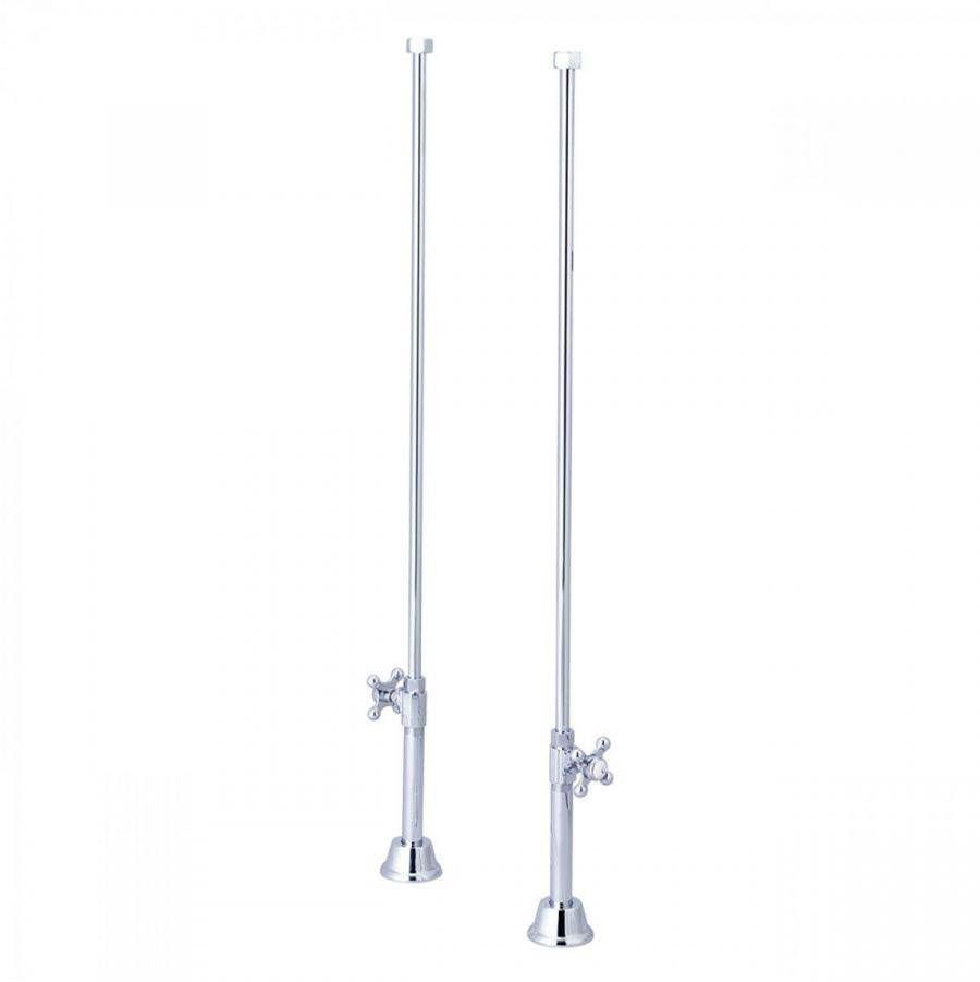 Chrome Straight Deck Supply Line  (DISPLAY ONLY)