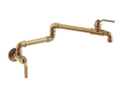 Kinzie Br Brz Wall Mnt Pot Filler   (DISPLAY ONLY) Kinzie Br Brz Wall Mnt Pot Filler   (DISPLAY ONLY)