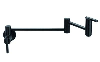 Parma Sat Blk Wall Mnt Pot Filler   (DISPLAY ONLY) Parma Sat Blk Wall Mnt Pot Filler   (DISPLAY ONLY)