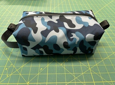 Blue Camo Print Ottertex Dopp Bag