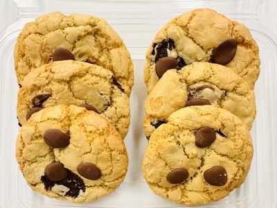 Boîte Cookies au cœur tendre - Duo chocolat (6 unités)