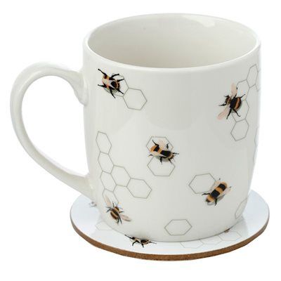 ^ Ensemble tasse abeille et sous-tasse ^