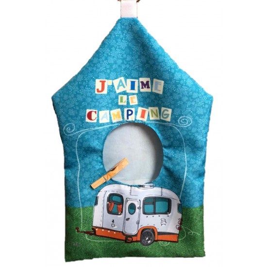 Sac à épingles à linge - J&#39;aime le camping