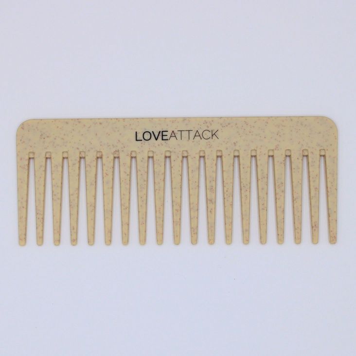 Peigne démêlant à dents larges en paille de blé -  Beige