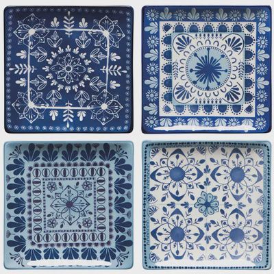 Assiettes stamped porto