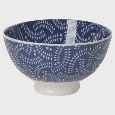 Bol Stamped 4&#39;&#39; - Indigo geo