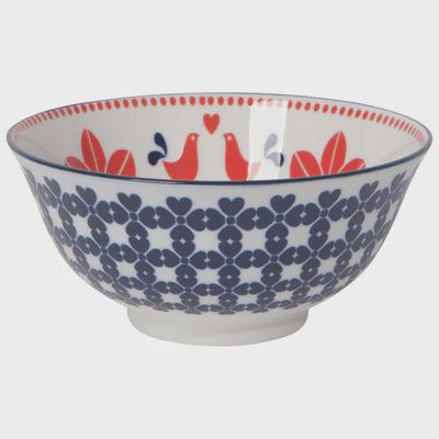 Bol Stamped 6&#39;&#39; - Red navy bird
