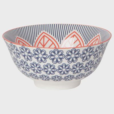 Bol Stamped 6&#39;&#39; -  Red floral