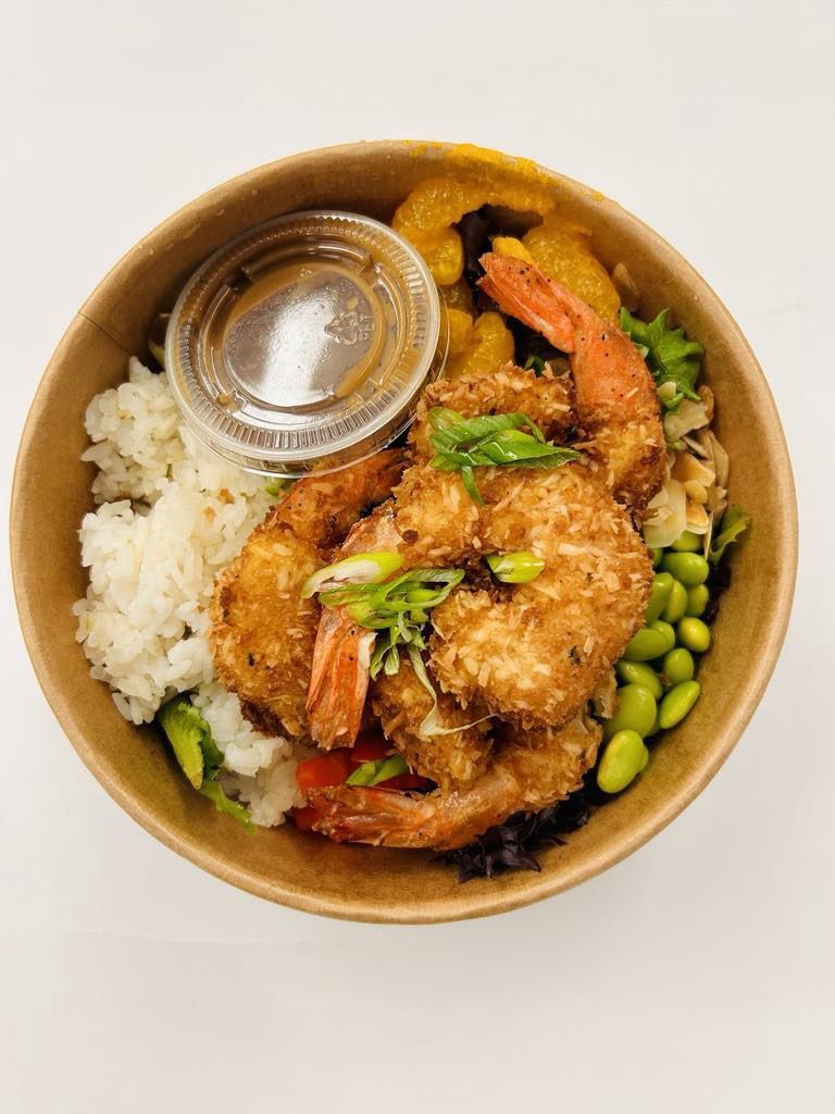 Poké bol - Crevettes crousti-coco