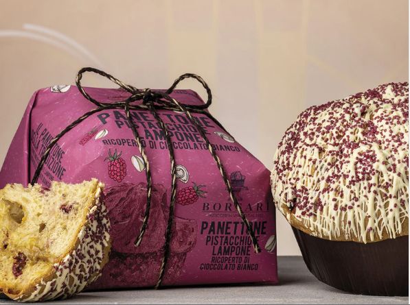 Panettone - Pistaches, framboise et chocolat blanc