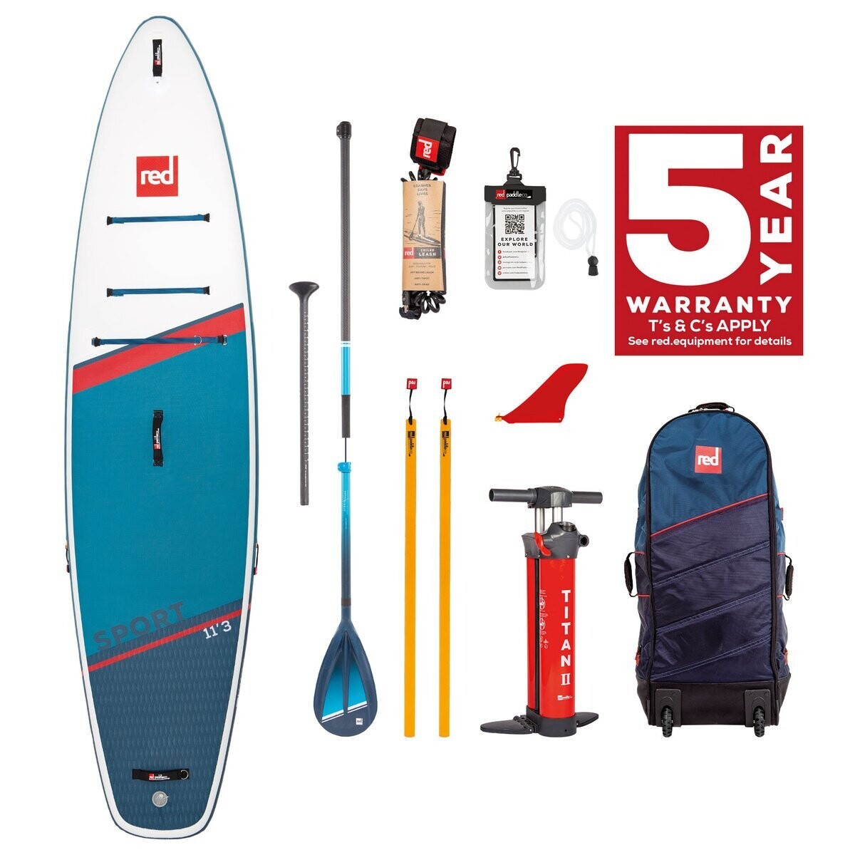 Red Paddle - 11&#39;3 Sport HT Inflatable Package