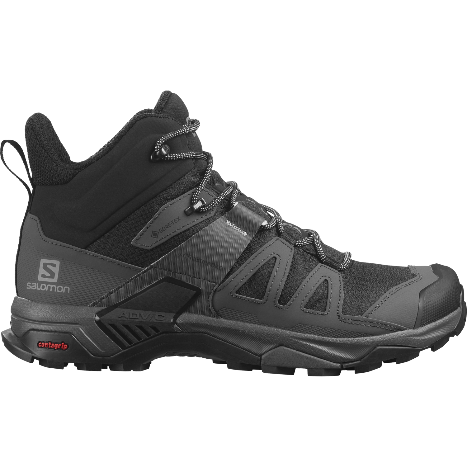 Salomon - M&#39;s X Ultra 4 MID GTX, Size: 8, Color: Black/Magnet/Pearl Blue
