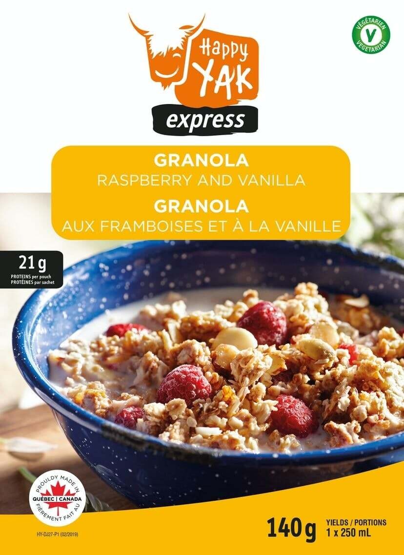 Happy Yak - Raspberry and Vanilla Granola