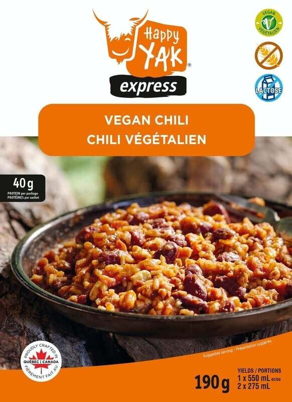 Happy Yak - Vegetarian Chili   (Vegan, Gluten Free, Lactose Free)