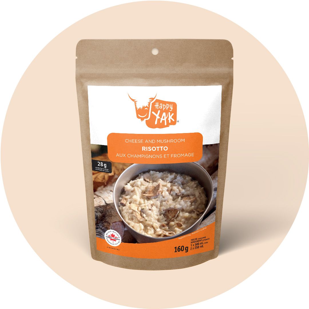 Happy Yak - Cheese and Mushroom Risotto
