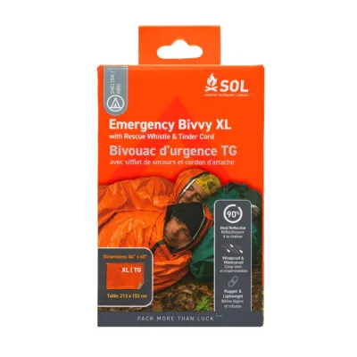 SOL Emergency Bivvy XL w/ Rescue Whistle