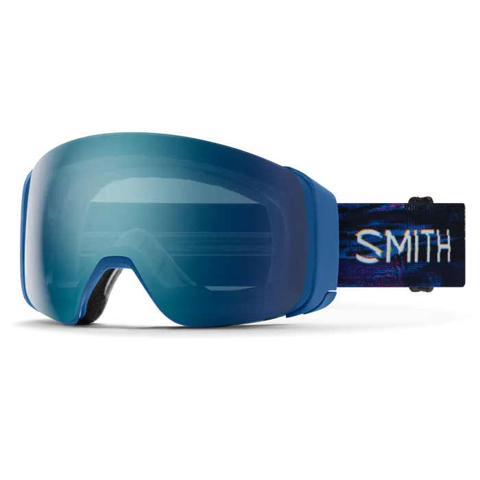 Smith Goggles - 4D MAG, Color: True Blue + ChromaPop Everyday Blue Mirror Lens