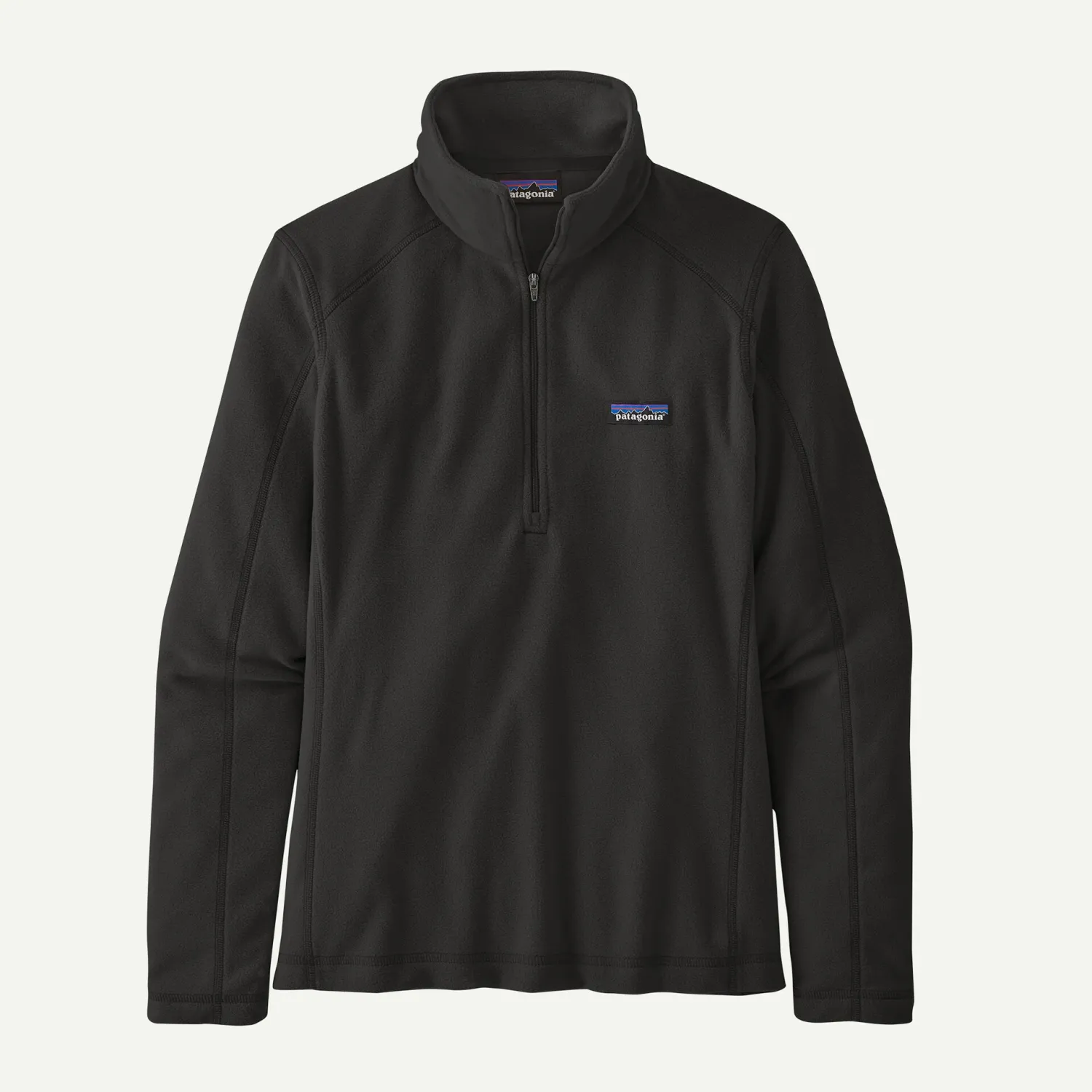 PATA - W&#39;s Micro D 1/4 Zip, Color: BLK, Size: L