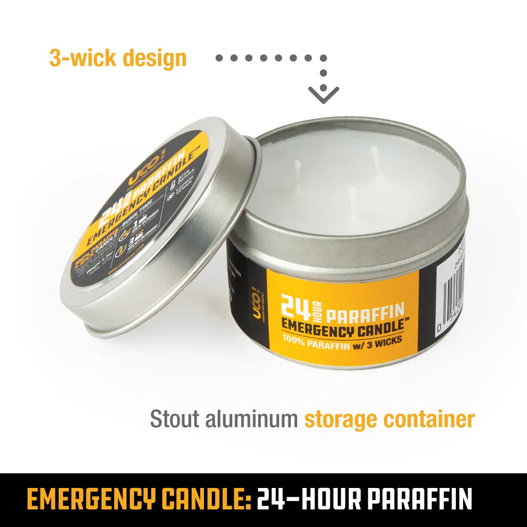 UCO - 24hr Paraffin Emergency Candle