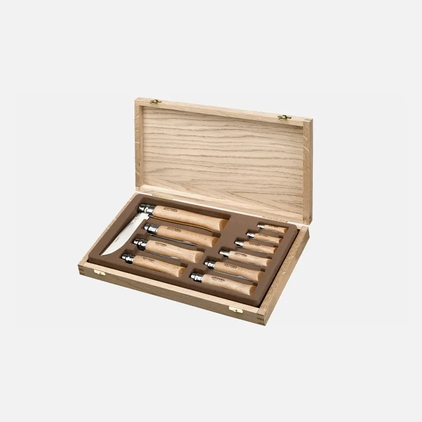 Opinel - Tradition Collection 10 Stainless Steel Knives Box Set