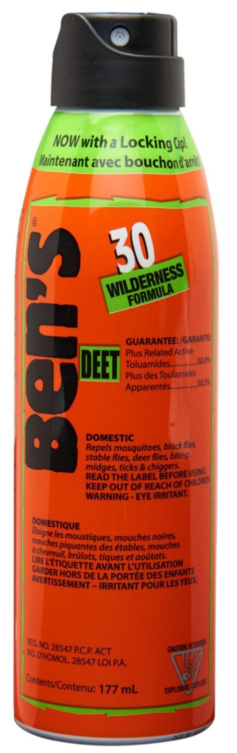 Ben&#39;s - 30 Wilderness Formula Insect &amp; Tick Repellent, 177 ml