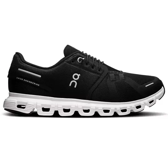 ON - W&#39;s Cloud 6, Size: 8.5, Color: Black | White