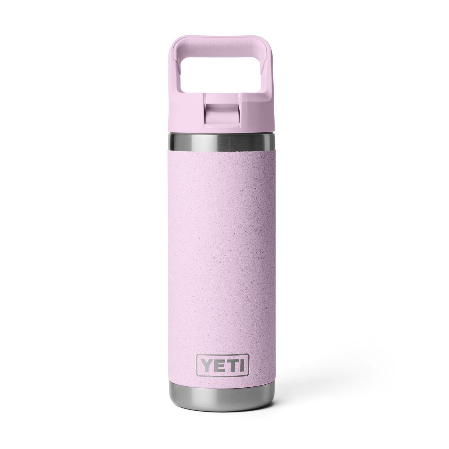 YETI - Rambler 18oz / 532ml Straw Bottle - Colour Matched Straw Cap, Color: Cherry Blossom