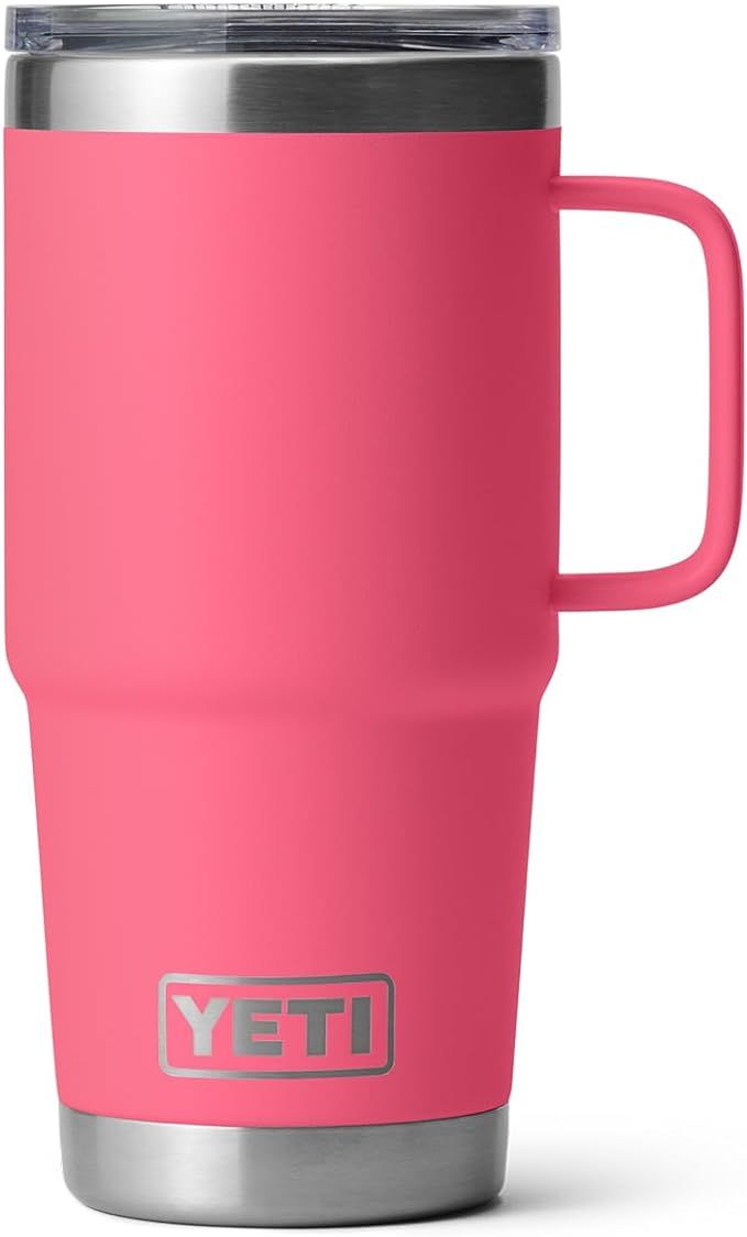 YETI - Rambler 20oz / 591ml Travel Mug, Color: Tropical Pink
