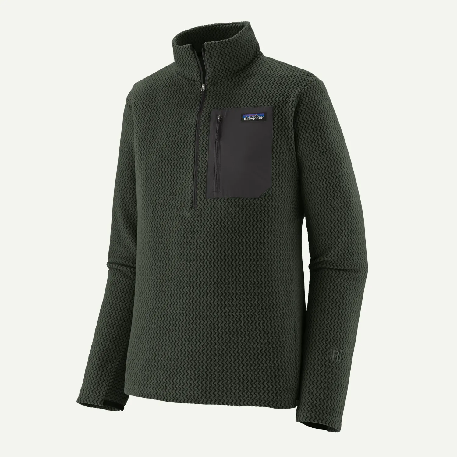 Patagonia - M&#39;s R1 Air Zip Neck, Color: OLGG, Size: M