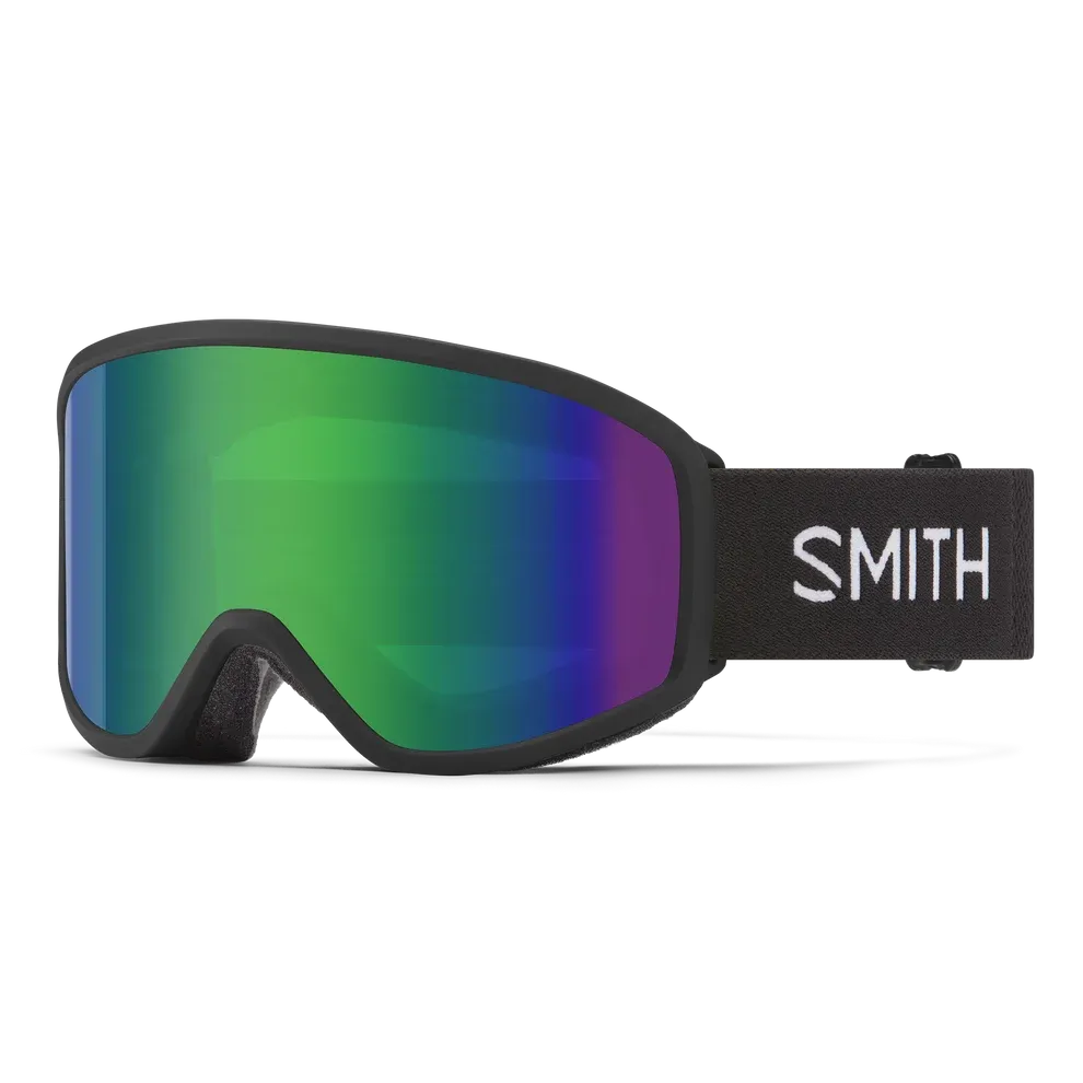 Smith Goggles - Reason OTG, Color: Black + Green Sol-X Mirror Lens