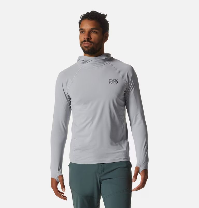 Mountain Hardwear - M's Crater Lake™ Long Sleeve Hoody, Color: Glacial, Size: S