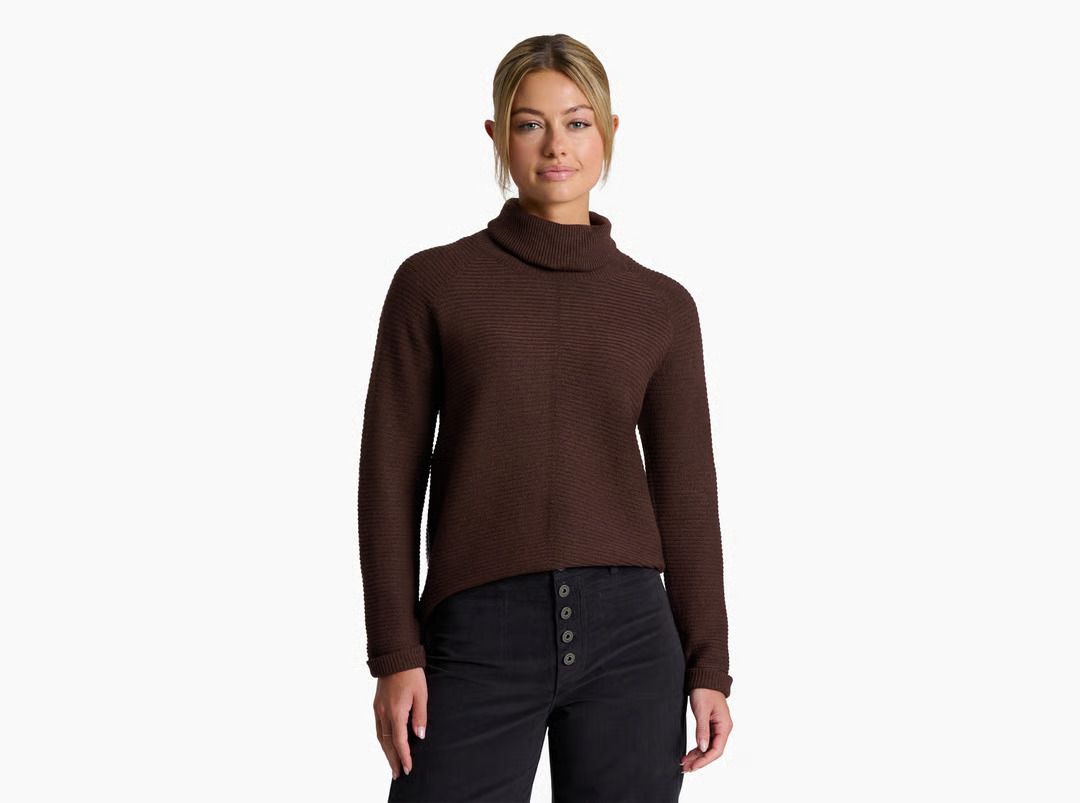 KUHL - W's Solace Sweater, Color: COFFEE, Size: S