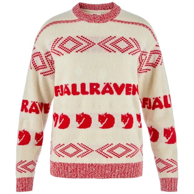 Fjallraven - W's Fjällräven Jacquard Knit, Color: Chalk White, Size: S