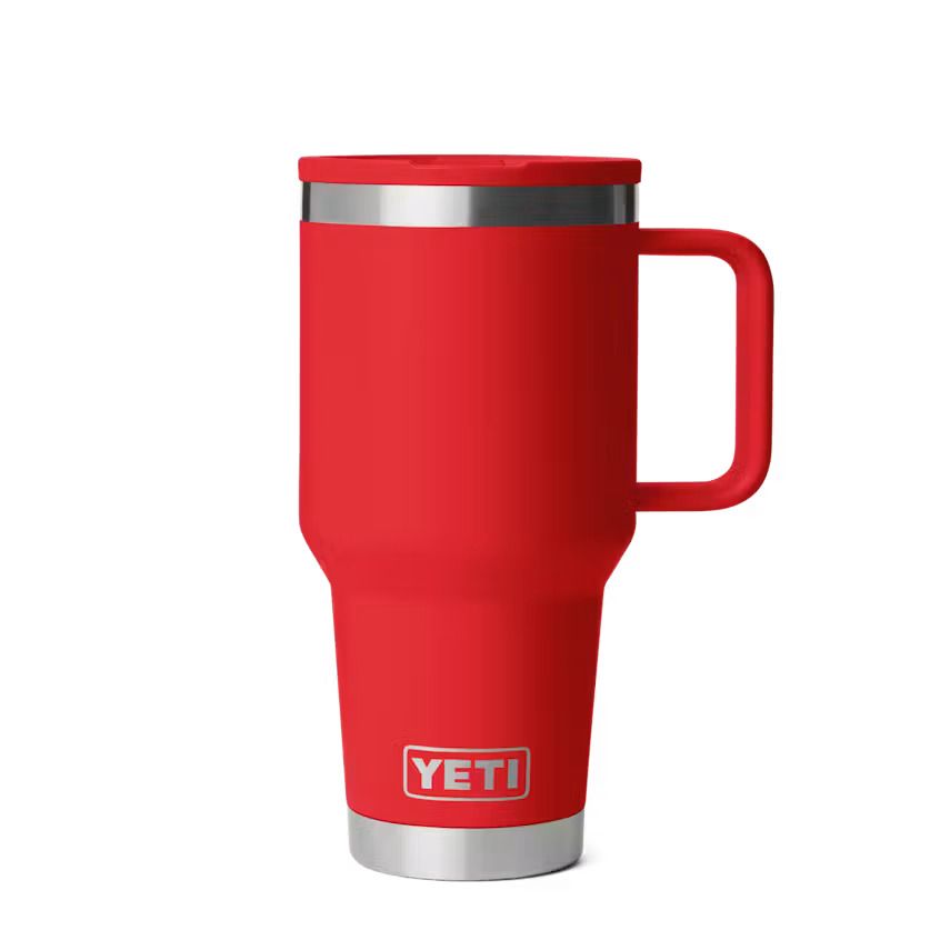YETI - Rambler 30oz / 887ml Travel Straw Mug, Color: Rescue Red