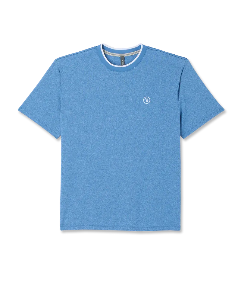 Vuori - M's S/S Gamepoint Tee - Relaxed, Color: TBL, Size: M