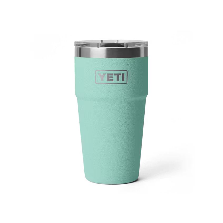 YETI - Rambler 20oz Stackable Cup with Magslider Lid, Color: Sea Stone
