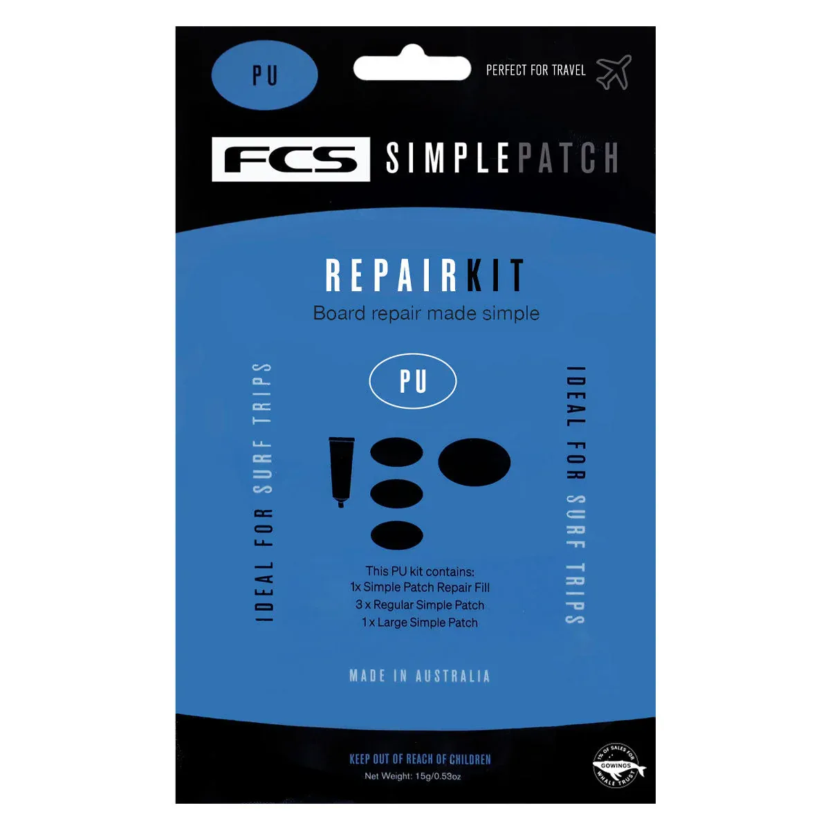 FCS -  Simple Patch Repair Patch  Kit, Color: PU