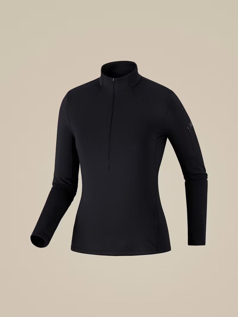 Arc'teryx - W's Rho Zip Neck, Color: Black, Size: S