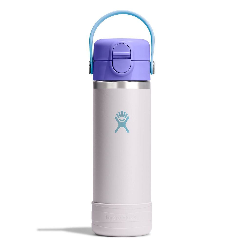Hydroflask - Kids 18oz Wide Mouth Covered Cap and Boot, Color: Cloud Pink