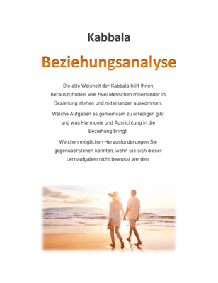 Kabbala Beziehungsanalyse (Deutsch)