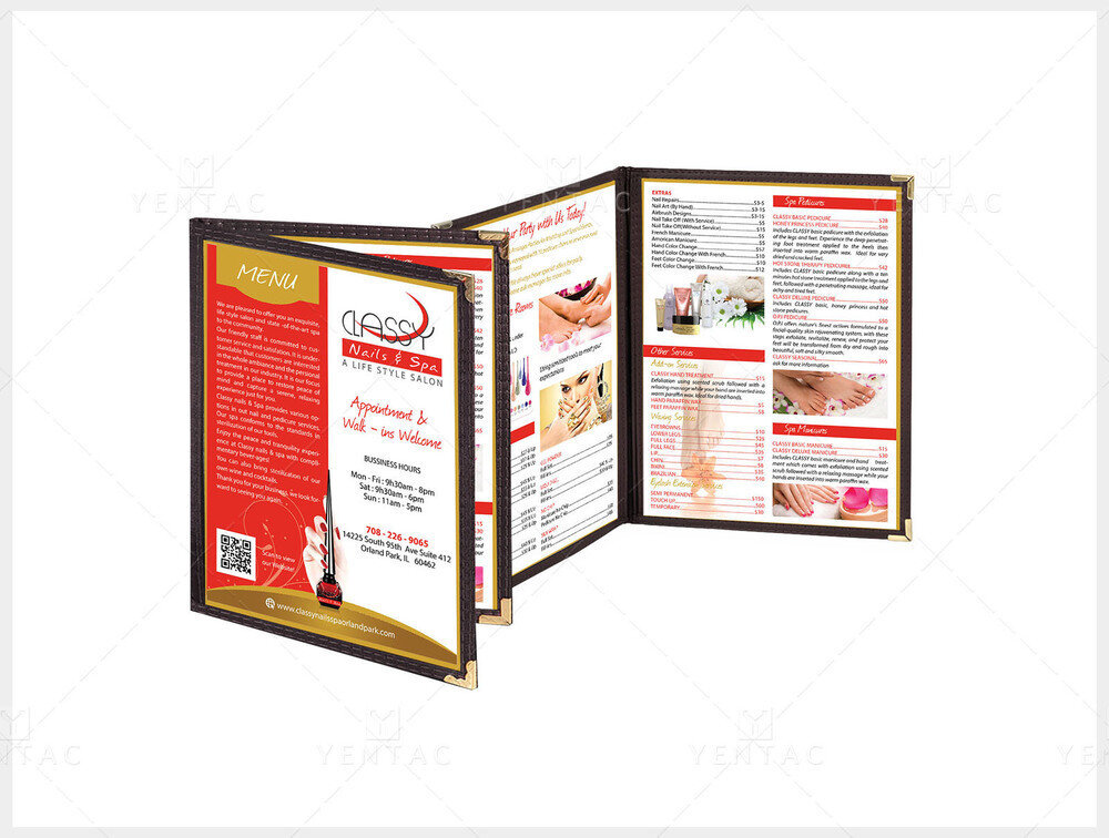 Menu Book Template0990 